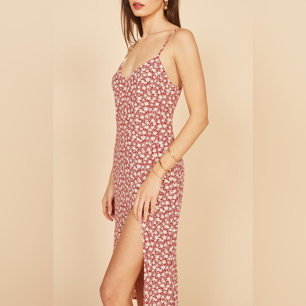 Reformation Crimini Slipdress red floral